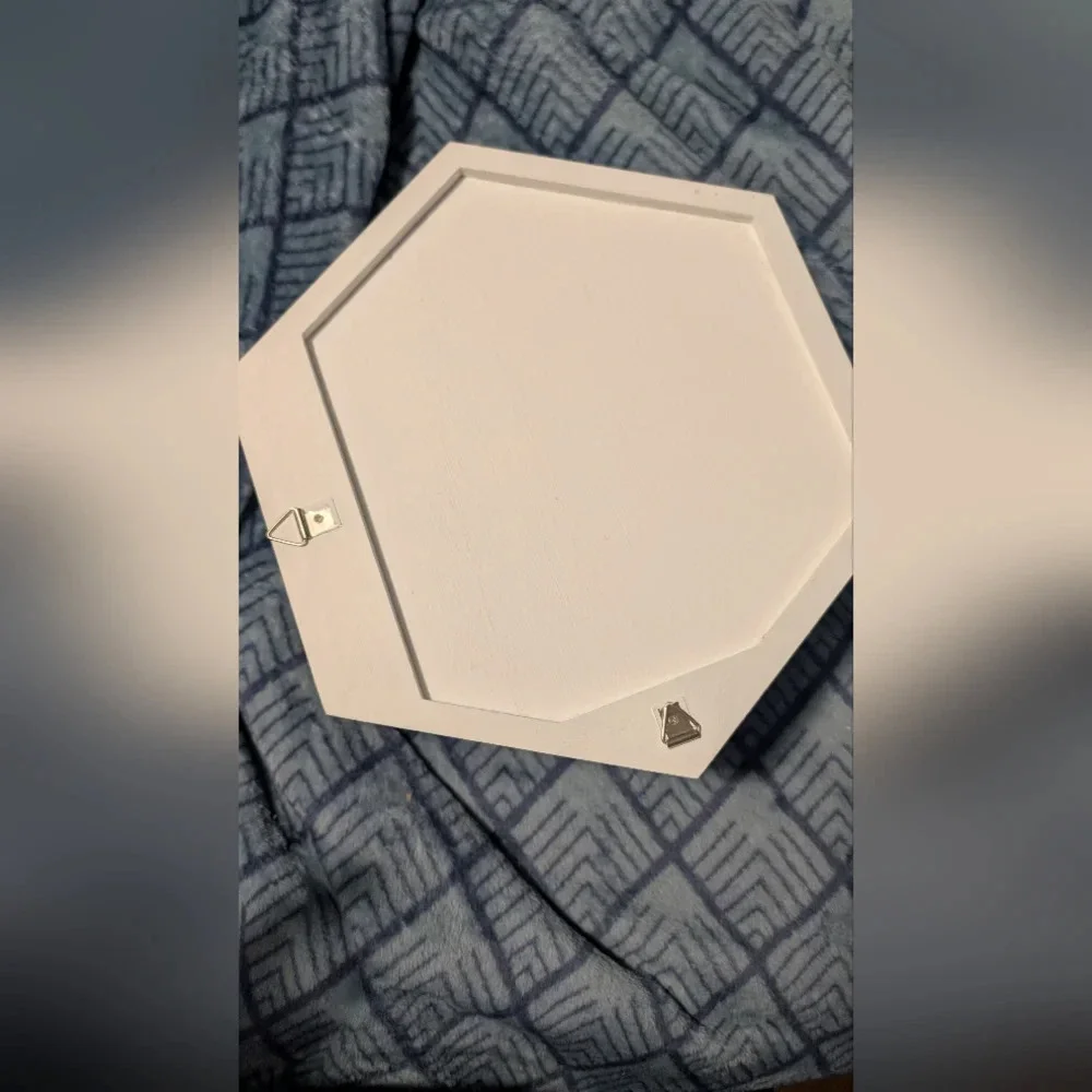 Handmade Cherry Blossom Hexagon Wall Decor (EUC)